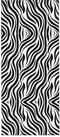 AvImYa Saugfähiges Handtuch mit Zebramuster, super Faser, geeignet für Badezimmer, Spas, 30 x 70 cm