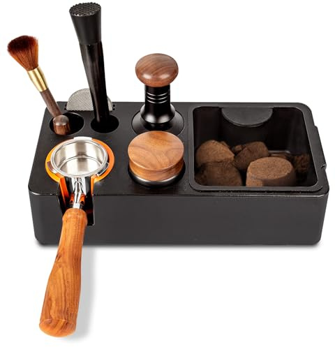 Guolich Estación de Tamping de 51-58 mm,Tamper Station para Barista, Coffee Tamping Station Accesorios de Barista, Tamper Station Antideslizante,Soporte para Manipulación de Café,Accesorios Cafe