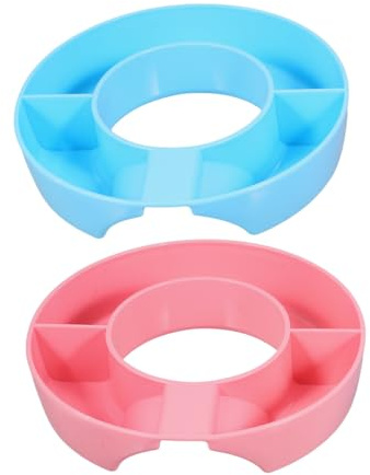 Cabilock 2 Pièces Snack Tray pour Tumbler Plateau à Compartiments pour Fruits Snacks Accessoire de Bouteille Réutilisable