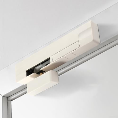 Justerbar hydraulisk dörrstängare för smidig användning av trädörrar med säkerhetsdesign (vit-höger)