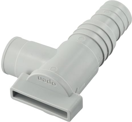 Lecreatekit Adattatore per tubo da piscina intex, connettore dritto da 3,8 cm a 3,2 cm per piscine fuori terra, raccordo di ricambio in plastica da 32 mm con O-ring in gomma, materiale PP per uso