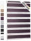 Blumtal Doppelrollo 65 x 155-195cm - Klemmfix Rollo, Rollos für Fenster ohne Bohren, Klemmrollo für Fenster & Türen, Seitenzugrollo, Lila