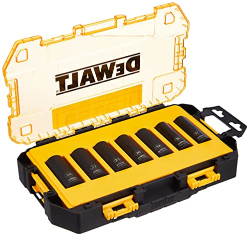 DEWALT DWMT74737-0 1/2 Metric Deep Impact Socket Set (7 Pieces)