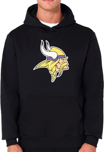 New Era Minnesota Vikings NFL Team Logo Hoody Schwarz Kapuzenpullover - XL