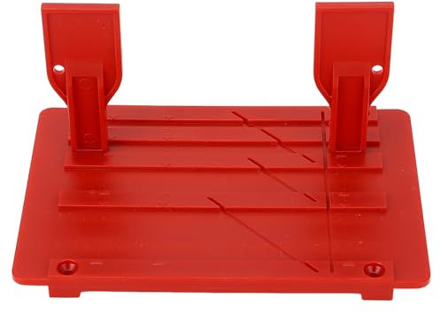 DAWH Kassettenbandspleißer, 10-Zoll-Bandspleißset ABS-Material für 1 Zoll 1/2 Zoll 1/4 Zoll 1/8 Zoll Spulenbänder (Rot)