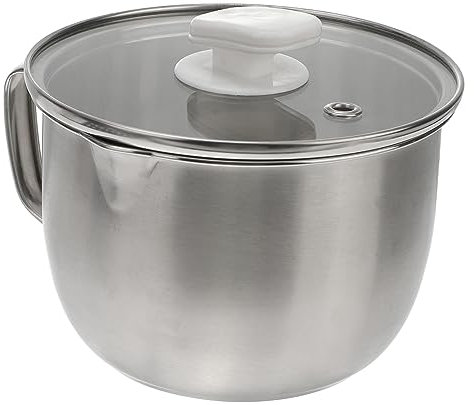 MOTHNUR Filtro De De Inoxidable Contenedor Separador De Grasa De Tapa Antipolvo Para Cocinar y Filtrar Salsas Jugos y Sopas