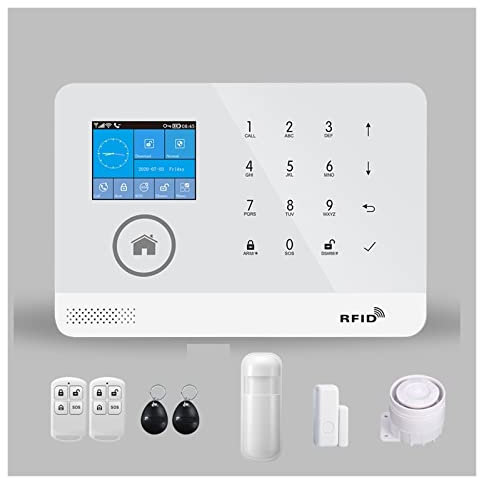 Système de sécurité Domestique Maison de sécurité de système d'alarme de Tuya avec des capteurs de Mouvement de Carte de RFID App Control(C..)