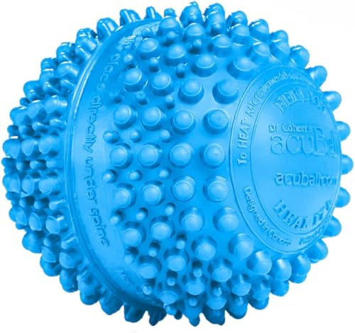Dr. Cohen's acuball Heatable Deep Tissue Massage Ball - acuBall Trigger Point Massage Therapy for Myofascial and Stress Release and Exercise - Effective Back Massager Ball for Targeted Pain Relief