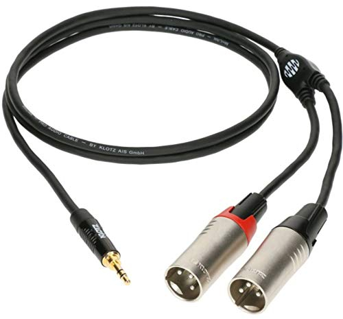 Klotz KY9-180 Y-Cable XLR male 1,8m - Insert Kabel