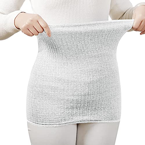 JIAHG Damen Herren Elastisch Nierenwärmer Bauchwärmer Wärmegürtel Weiche Dicken Baumwolle Rückenwärmer Leibwärmer Taillen Hüftwärmer Winter Bauch Taille Unterstützung Beschützer Gürtel Band