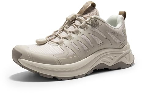 NORTIV 8 Scarpe da Trekking da Donna Stivali da Montagna Trekking Caccia Sneakers Antiscivolo Leggero Esterno Traspirante Leggero,Size 43,Cachi,SNHS242W