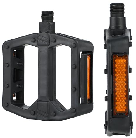 Pedali per bicicletta con strisce riflettenti, pedali in alluminio, pedali per bicicletta MTB, antiscivolo con 3 cuscinetti sigillati per mountain bike, BM