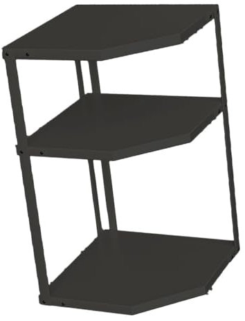 Scaffale Ad Angolo, Scaffale per Pentole Stabile Salvaspazio a Forma di Ventaglio con Materiali in Acciaio Al Carbonio, per Riporre Pentole e Padelle, Adatto per (3 strati