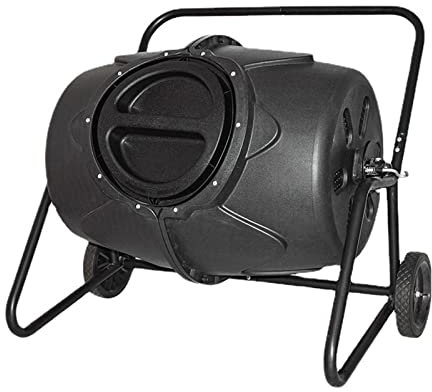 Contenitore elettrico per il compost Bidone for Compost Bicchiere con Ruote e Maniglia, Bidone Mobile for Compostaggio Organico Girevole for Impieghi Gravosi for Esterni Composter for Rifiuti di Cucin