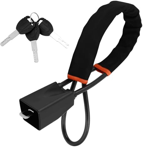 Car Steering Wheel Locks, for Audi A6 Saloon mk C7 2011-2025 Multifunction Steering Wheel Lock High Visibility Car Lock Anti-Theft Device,B