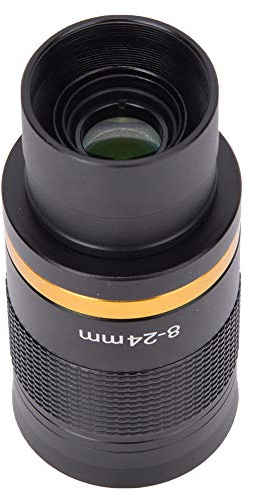 Alomejor 8~24 Mm Teleskopiskt Okular, Kontinuerlig Zoom, Tillbehör Till Teleskop i Metall för Astronomisk och Naturskön Visning