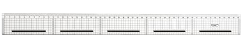 Graphoplex GX1750 Regla de Corte Filo Acero Antideslizante 30 cm Revestido, 50 o 100 cm