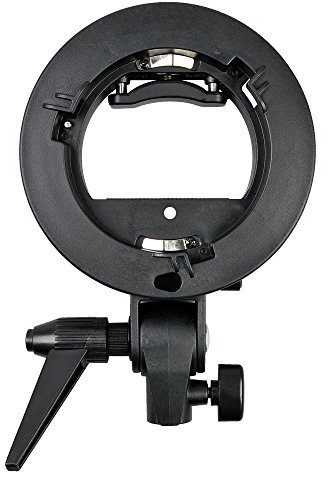 Godox Beauty Dish AD-S3 con rejilla AD-S4 para WITSTRO Speedlite flash AD180 AD360 + Soporte de Flash (montaje de Bowens) de Nuevo Formulario S Hoof Sostenedor compatible con Flash Speedlite Softbox Snoot Godox V850 V860c Ad360 Canon 580EX II Nikon SB 430EX/430EX YONGNUO 800 568 EX II etc. (solo soporte)