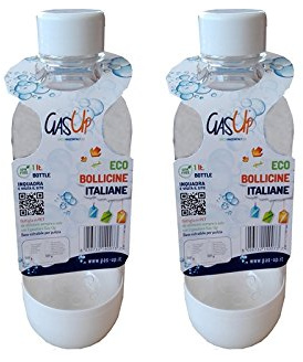 GAS UP 2 Bottiglie da 1 lt. per gasatore