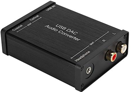 Tosuny USB-Soundkarte, Stereo Soundkarten Konverter GV-023 Digital Analog DAC Audio Adapter Hervorragende Klangqualität USB-Audio-Soundkarte