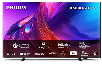 Philips Ambilight TV | 55PUS8508/12 | 139 cm (55 Zoll) 4K UHD LED Fernseher | 60 Hz | HDR | Dolby Vision | Google TV | VRR | WiFi | Bluetooth | DTS:X | Sprachsteuerung