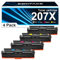 SODFACE 207X 207A Toner Kompatibel für HP 207X 207A W2210X für HP Color Laserjet Pro MFP M283fdw M282nw M255dw M283fdn M255nw W2210X W2211X W2212X W2213X Toner ( Kein Chip, 4er-Pack )