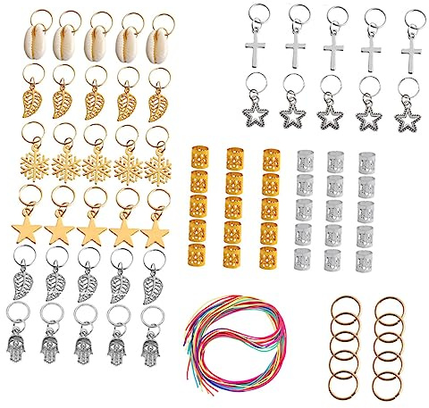 Healvian 110piezas De Anillos Para Dreadlocks y Adornos Para Cabello Accesorios Para Trenzas y Peinados