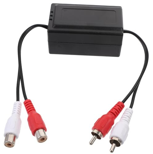 LALAFINA Isolateur De Bruit pour Audio Voiture Filtre Boucle De Terre Atténuateur Nuisances Sonores Système Stéréo Domestique Voiture