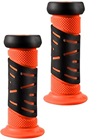 KBOLAE Empuñaduras de manillar de bicicleta para niños y niñas, color naranja, 9,5 x 4 cm