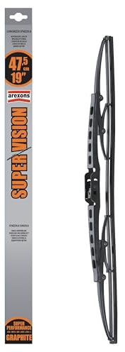 AREXONS - Spazzola Super Vision 47,5cm con Struttura Antiruggine e Spoiler per Maggiore Aderenza, Gommini in Grafite a Lunga Durata