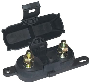Bussmann HMEG Fuse Block/Holder with Cover For AMG Fuses - 500A, 8 AWG to 1/0 AWG, 1 Pack