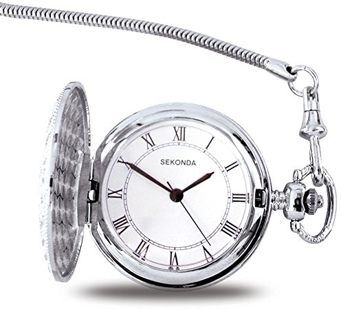 Sekonda Men's Quartz Watch with White Dial Analogue Display and White Steel Bracelet 3798.3