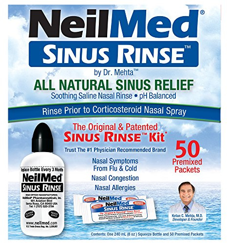 NeilMed SinuRinse/50 påsar kit inklusive lättklämd flaska