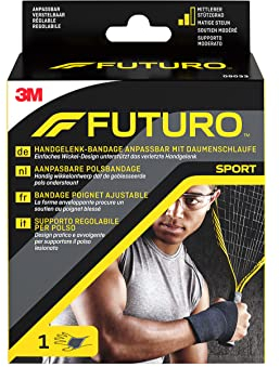 FUTURO Bandage De Poignet 09033, Réglable SPORT (11.4-24.1 cm)