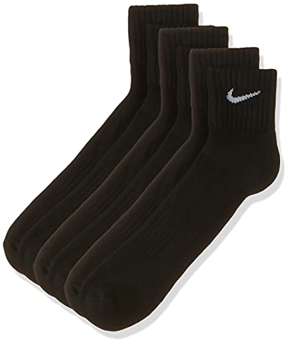 Nike One Quarter Socks 3PPK Value Ankle Strumpor Svart (svart/vit) 46