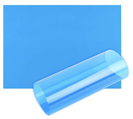 Blue Acetate Sheets OHP Film A4 Acetate Sheet Tinted Page Overlays Reading Aid Colour Clear Plastic Craft Thick (10 Sheets - A4-21cm x 29.7cm)