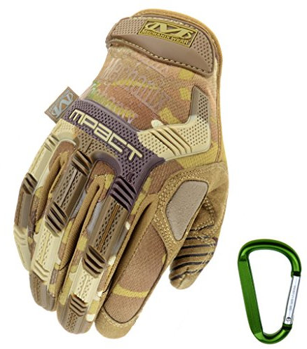 Mechanix WEAR M-PACT taktisk insatshandske, optimalt skydd, ventilerande bästa passform Gear karbinhake, svart täckt, Coyote, Multicam, Wolf Grey, storlek: S, M, L, XL, Multicam, XL