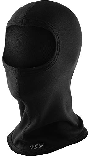 Ladeheid Sturmhaube Kinder Skimaske Balaclava Kinder, Thermoaktive, Ideal für Skihelm, Atmungsaktive, Universelle Größe, für Mädchen und Jungen LA-142 (Schwarz)