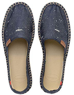 Havaianas Origine Stripes Espadrille Wedge Sandale, Marineblau, 5 UK (37 EU)