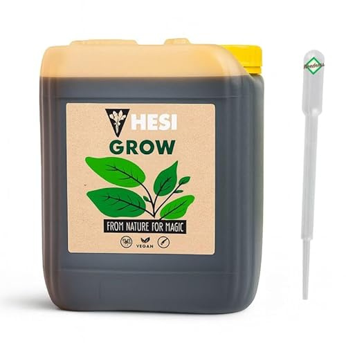 Weedness Hesi Bio Grow 20 liter tillväxtfas – odlingsgödsel naturgödsel inomhusväxter ekologiska flytande ekologiska (5 liter)