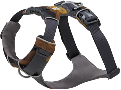 RUFFWEAR Front Range Harness, XX Small, Reflective, Adjustable Padded Dog Walking Harness, No Pull, 2 Lead Attachments & V Ring, Size XXS, Moonlight Mountains