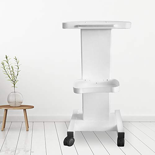 DSYOGX Carro de trabajo para salón de belleza, carrito de belleza, carrito de belleza, carrito de peluquería, con 4 ruedas, para salones de belleza, 70 x 35 x 35 cm, color blanco