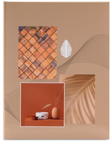 Hama Album Photo pochette Minimax Singo II (Format 12.5x16.5cm, 100 photos 10x15cm,100 pages, Motif Zen) Terracotta