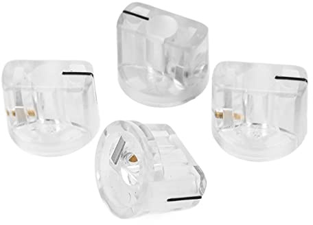 4 Pièces Bouton De Pédale D'effet De Guitare, Boutons De Pédale D'effet D'amplificateur De Guitare Boutons De Tête De Poulet Accessoire D'instrument De Contrôle Facile En Plastique Transparent