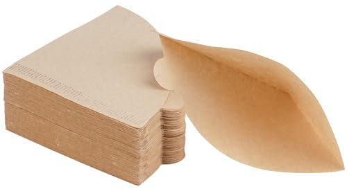 NUTTDOO Coffee Filter Papers,100PCS Disposable Unbleached Cone Filter Papers