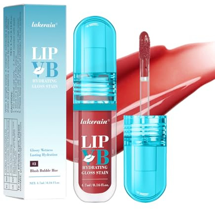 Hydrating Lip Gloss Stain – Moisturising & Nourishing Lip Oil, Non-Sticky Long-Lasting Jelly Liquid Lipstick, Lip Tint & Glaze, Makeup Gift for Women (# 03)