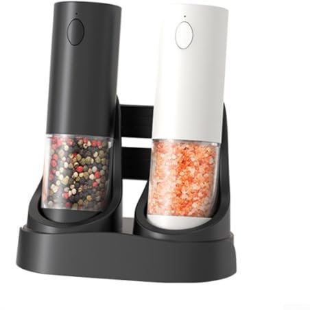 Efficiente set di macinaspezie elettrico dotato di funzioni intelligenti, tra cui camera trasparente e controlli di funzionamento facili