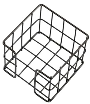 Caja de soporte para notas, 27 x 95 x 80 mm, soporte para bloc de notas, organizador de notas de escritorio, caja de bloc de notas para organizadores de escritorio de oficina