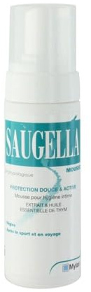 Saugella - Rengöringsskum mot irritation intim hygien - 150 ml flaska