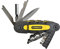 STANLEY Cuchillo Multiusos 14 en 1 con porta-puntas, 1 hoja de cuchillo, Función de bloqueo, Mango bimaterial, Cuchillas de acero inoxidable - STHT0-70695